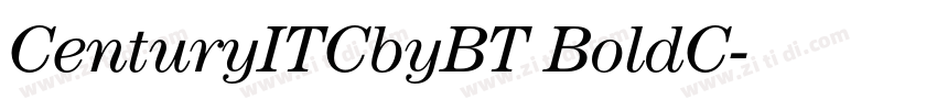 CenturyITCbyBT BoldC字体转换